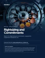 First page of Rightsizing and Commitments: sample engagement report, 23 pages, PDF