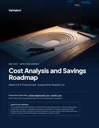 First page of Cost Analysis and Savings Roadmap: sample engagement report, 47 pages, PDF