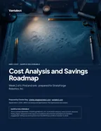 First page of Cost Analysis and Savings Roadmap: sample engagement report, 112 pages, PDF