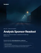 First page of Analysis Sponsor Readout: sample engagement report, 13 pages, PDF