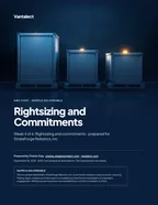 First page of Rightsizing and Commitments: sample engagement report, 33 pages, PDF