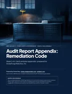 First page of Audit Report Appendix: Remediation Code: sample engagement report, 173 pages, PDF